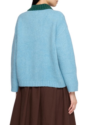 Back View - Click To Enlarge - LAOWLA - Embroidered Floral Knit Jacket
