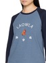  - LAOWLA - Band Embroidered Raglan Top
