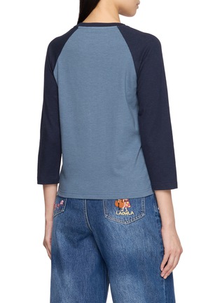 Back View - Click To Enlarge - LAOWLA - Band Embroidered Raglan Top