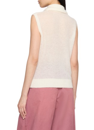 Back View - Click To Enlarge - LAOWLA - Appliqué Knit Sweater Vest