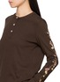  - LAOWLA - Floral Print Henley Long Sleeve Top