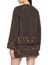 Back View - Click To Enlarge - LAOWLA - Coffee Tree Embroidered Blazer Jacket