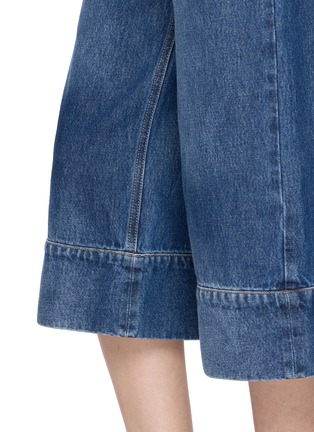  - LAOWLA - Embroidered Wide Leg Cropped Jeans