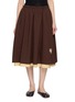 LAOWLA Embroidered Reversible Midi Skirt