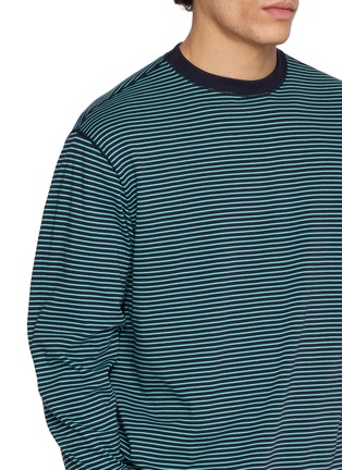  - GOOD PEOPLE GOOD STITCHING GOOD PRODUCT - Striped Crewneck Long Sleeve T-Shirt