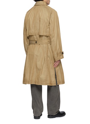 Back View - Click To Enlarge - ANCELLM - Aged Belted Cotton Coat