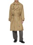 ANCELLM Aged Belted Cotton Coat