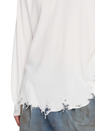  - ANCELLM - Damaged Waffle Crewneck T-Shirt