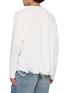 Back View - Click To Enlarge - ANCELLM - Damaged Waffle Crewneck T-Shirt