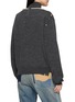 Back View - Click To Enlarge - MIHARA YASUHIRO - Faux Pearl Neckline Distressed Knit Sweater