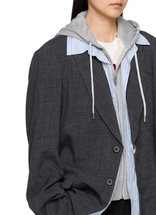  - MIHARA YASUHIRO - Three Layered Houndstooth Single Breasted Blazer