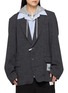 MIHARA YASUHIRO Three Layered Houndstooth Single Breasted Blazer