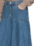 - BOINIGAN - Flared Medium Wash Midi Skirt