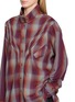  - BOINIGAN - Pleated Checkered Long Shirt