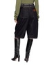 Back View - Click To Enlarge - BOINIGAN - Dark Wash Denim Wide Leg Midi Shorts