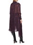 Back View - Click To Enlarge - BOINIGAN - Star Patterned Asymmetric Drape Sheer Shirt Dress
