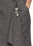 - BOINIGAN - Draped Front Key Charm Midi Skirt