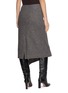 Back View - Click To Enlarge - BOINIGAN - Draped Front Key Charm Midi Skirt