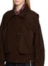  - BOINIGAN - Layered Panel  Leather Jacket