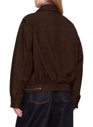 Back View - Click To Enlarge - BOINIGAN - Layered Panel  Leather Jacket