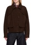 BOINIGAN Layered Panel  Leather Jacket