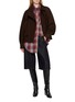 Figure View - Click To Enlarge - BOINIGAN - Layered Panel  Leather Jacket