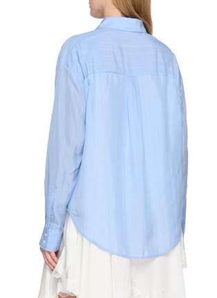 Back View - Click To Enlarge - BOINIGAN - Lace Trimmed Asymmetric Shirt Dress