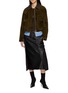 Figure View - Click To Enlarge - BOINIGAN - Leather Cropped Jacket