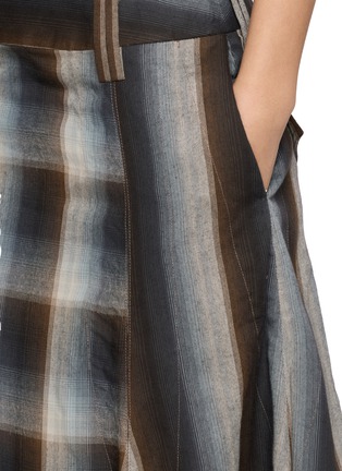  - BOINIGAN - Check Weave Asymmetrical Maxi Skirt