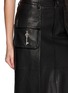  - BOINIGAN - Leather A-Line Skirt