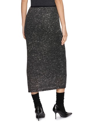 Back View - Click To Enlarge - BOINIGAN - Sparkle Knit Midi Skirt