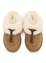 Detail View - Click To Enlarge - UGG - Coquette Stitch Suede Shearling Slides