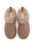 Detail View - Click To Enlarge - UGG - Tazzelle Suede Shearling Slides