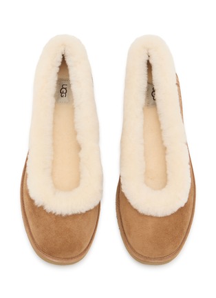 Detail View - Click To Enlarge - UGG - Zora Suede Shearling Ballet Flats