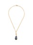 FENOMENA Emerald Pearl Charm Necklace