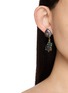 Front View - Click To Enlarge - FENOMENA - Baroque Pearl Emerald Drop Earrings