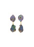 FENOMENA Baroque Pearl Emerald Drop Earrings
