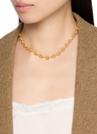 Front View - Click To Enlarge - FENOMENA - Vera Emerald Choker Necklace