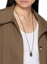 Front View - Click To Enlarge - FENOMENA - Midnight Pearl Long Cord Necklace