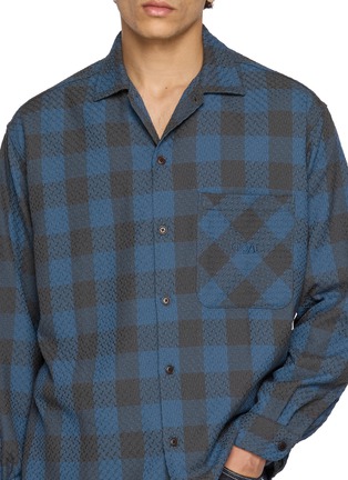  - NANAMICA - Long Sleeve Block Chequered Jacquard Shirt