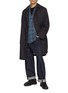 Figure View - Click To Enlarge - NANAMICA - Long Sleeve Block Chequered Jacquard Shirt