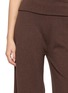  - IZAAK AZANEI - Foldover Waistband Wide Leg Knit Pants