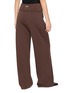 Back View - Click To Enlarge - IZAAK AZANEI - Foldover Waistband Wide Leg Knit Pants
