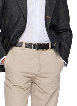 Figure View - Click To Enlarge - DOUCAL'S - Classic 35mm Leather Belt