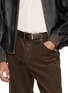 Front View - Click To Enlarge - DOUCAL'S - Reversible 35mm Leather Belt