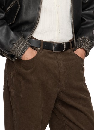 Figure View - Click To Enlarge - DOUCAL'S - Reversible 35mm Leather Belt