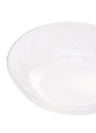 Detail View - Click To Enlarge - ARTĚL - Lily of the Valley Engraved Trinket Bowl II — Clear