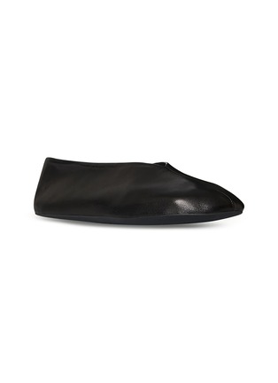 Figure View - Click To Enlarge - THE ROW - Stellene Leather Flat Slippers