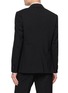 Back View - Click To Enlarge - LARDINI - Soiree Single Breasted Satin Peak Lapel Tuxedo Blazer