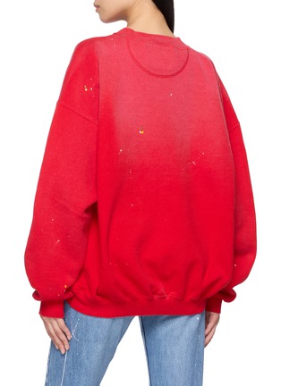 Back View - Click To Enlarge - SUNDAYFRUITMARKET - Upcycled Hard Rock Logo Embroidered Sweatshirt